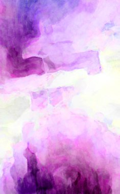 Soyut suluboya sanat eserleri. Fırça boyalı dijital resim. Renkli yaratıcı suluboya çizimi.