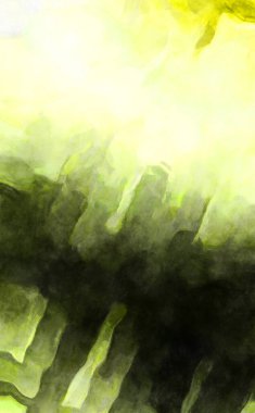 Soyut suluboya sanat eserleri. Fırça boyalı dijital resim. Renkli yaratıcı suluboya çizimi.