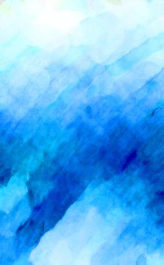 Soyut suluboya sanat eserleri. Fırça boyalı dijital resim. Renkli yaratıcı suluboya çizimi.