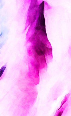 Soyut suluboya sanat eserleri. Fırça boyalı dijital resim. Renkli yaratıcı suluboya çizimi.