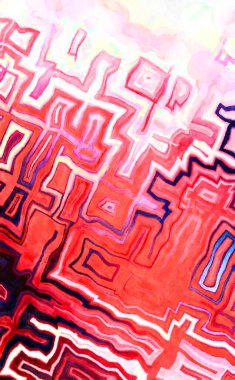 Soyut suluboya sanat eserleri. Fırça boyalı dijital resim. Renkli yaratıcı suluboya çizimi.