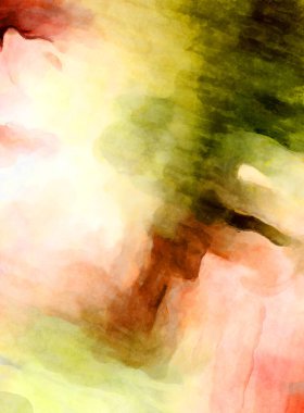 Soyut suluboya sanat eserleri. Fırça boyalı dijital resim. Renkli yaratıcı suluboya çizimi.