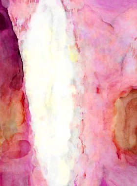 Soyut suluboya sanat eserleri. Fırça boyalı dijital resim. Renkli yaratıcı suluboya çizimi.