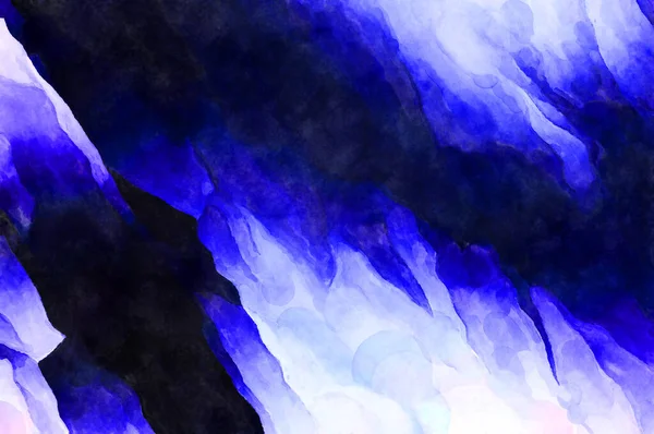 Soyut suluboya sanat eserleri. Fırça boyalı dijital resim. Renkli yaratıcı suluboya çizimi.