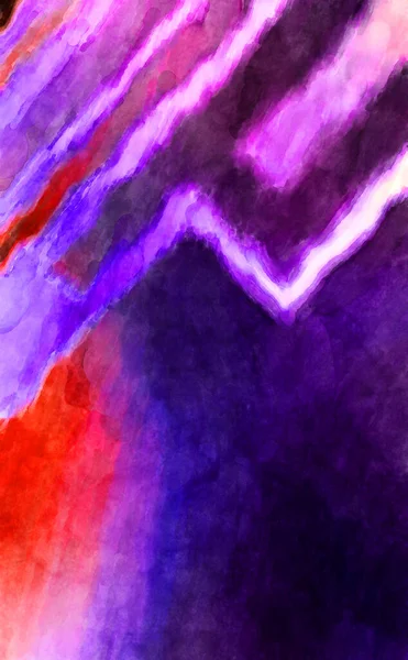 Expressive Abstract Watercolor Artwork Brush Painted Digital Art Painting Colorful — Stock Photo, Image