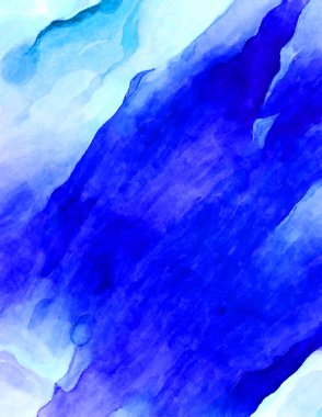 Soyut suluboya sanat eserleri. Fırça boyalı dijital resim. Renkli yaratıcı suluboya çizimi.