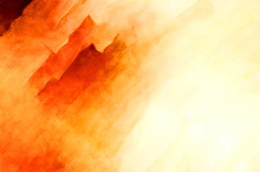 Soyut suluboya sanat eserleri. Fırça boyalı dijital resim. Renkli yaratıcı suluboya çizimi.