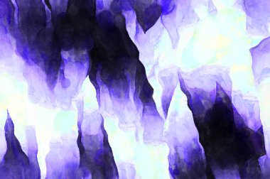 Soyut suluboya sanat eserleri. Fırça boyalı dijital resim. Renkli yaratıcı suluboya çizimi.