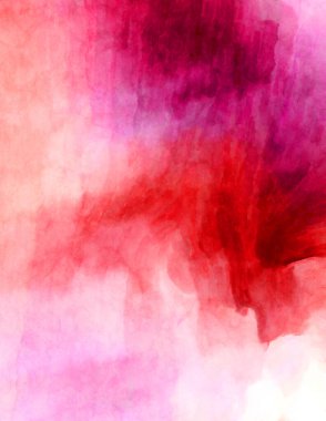 Soyut suluboya sanat eserleri. Fırça boyalı dijital resim. Renkli yaratıcı suluboya çizimi.