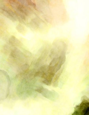 Soyut suluboya sanat eserleri. Fırça boyalı dijital resim. Renkli yaratıcı suluboya çizimi.