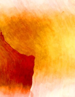 Soyut suluboya sanat eserleri. Fırça boyalı dijital resim. Renkli yaratıcı suluboya çizimi.