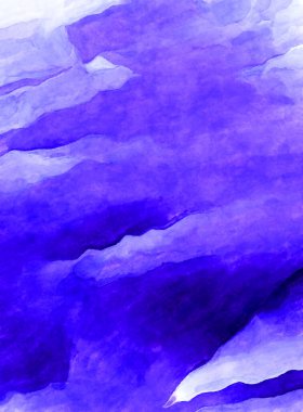 Soyut suluboya sanat eserleri. Fırça boyalı dijital resim. Renkli yaratıcı suluboya çizimi.