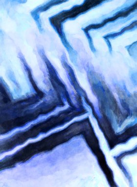 Soyut suluboya sanat eserleri. Fırça boyalı dijital resim. Renkli yaratıcı suluboya çizimi.