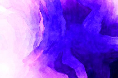 Soyut suluboya sanat eserleri. Fırça boyalı dijital resim. Renkli yaratıcı suluboya çizimi.