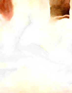 Soyut suluboya sanat eserleri. Fırça boyalı dijital resim. Renkli yaratıcı suluboya çizimi.