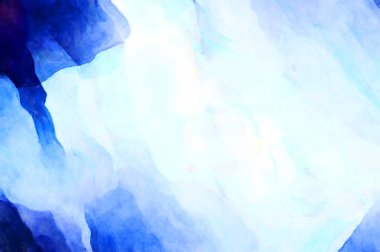 Soyut suluboya sanat eserleri. Fırça boyalı dijital resim. Renkli yaratıcı suluboya çizimi.