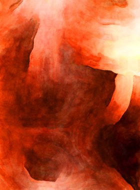 Soyut suluboya sanat eserleri. Fırça boyalı dijital resim. Renkli yaratıcı suluboya çizimi.