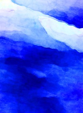 Soyut suluboya sanat eserleri. Fırça boyalı dijital resim. Renkli yaratıcı suluboya çizimi.