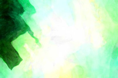 Soyut suluboya sanat eserleri. Fırça boyalı dijital resim. Renkli yaratıcı suluboya çizimi.