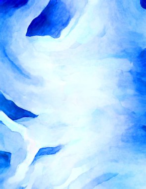 Soyut suluboya sanat eserleri. Fırça boyalı dijital resim. Renkli yaratıcı suluboya çizimi.