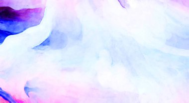 Soyut suluboya sanat eserleri. Fırça boyalı dijital resim. Renkli yaratıcı suluboya çizimi.