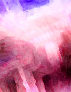 Soyut suluboya sanat eserleri. Fırça boyalı dijital resim. Renkli yaratıcı suluboya çizimi.