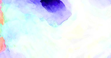 Soyut suluboya sanat eserleri. Fırça boyalı dijital resim. Renkli yaratıcı suluboya çizimi.