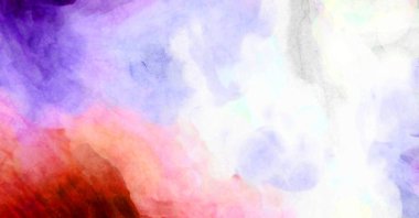 Soyut suluboya sanat eserleri. Fırça boyalı dijital resim. Renkli yaratıcı suluboya çizimi.