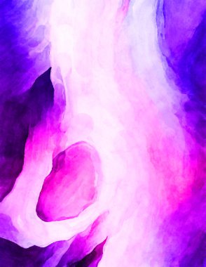 Soyut suluboya sanat eserleri. Fırça boyalı dijital resim. Renkli yaratıcı suluboya çizimi.