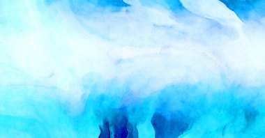 Soyut suluboya sanat eserleri. Fırça boyalı dijital resim. Renkli yaratıcı suluboya çizimi.