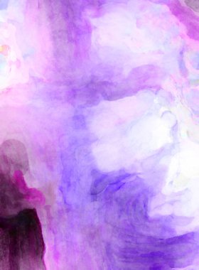 Soyut suluboya sanat eserleri. Fırça boyalı dijital resim. Renkli yaratıcı suluboya çizimi.