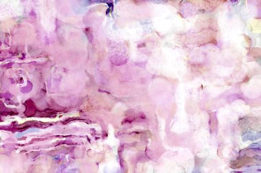 Soyut suluboya sanat eserleri. Fırça boyalı dijital resim. Renkli yaratıcı suluboya çizimi.