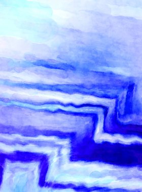 Soyut suluboya sanat eserleri. Fırça boyalı dijital resim. Renkli yaratıcı suluboya çizimi.