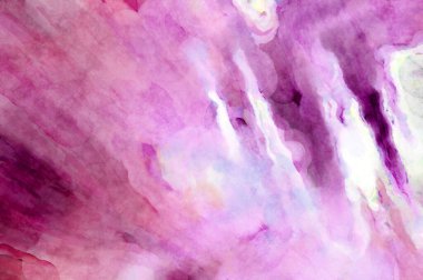 Soyut suluboya sanat eserleri. Fırça boyalı dijital resim. Renkli yaratıcı suluboya çizimi.