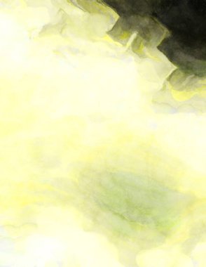 Soyut suluboya sanat eserleri. Fırça boyalı dijital resim. Renkli yaratıcı suluboya çizimi.