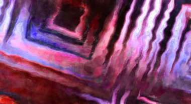 Soyut suluboya sanat eserleri. Fırça boyalı dijital resim. Renkli yaratıcı suluboya çizimi.