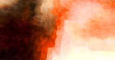 Soyut suluboya sanat eserleri. Fırça boyalı dijital resim. Renkli yaratıcı suluboya çizimi.