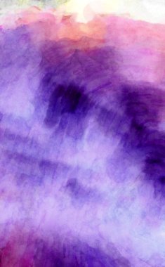 Soyut suluboya sanat eserleri. Fırça boyalı dijital resim. Renkli yaratıcı suluboya çizimi.