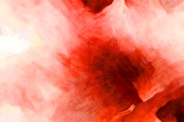 Soyut suluboya sanat eserleri. Fırça boyalı dijital resim. Renkli yaratıcı suluboya çizimi.