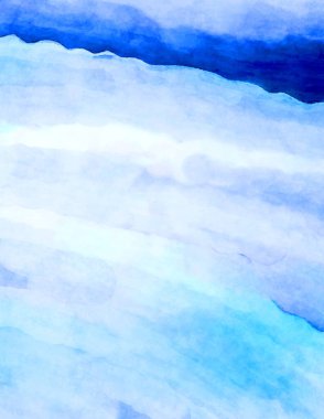 Soyut suluboya sanat eserleri. Fırça boyalı dijital resim. Renkli yaratıcı suluboya çizimi.