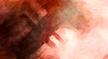 Soyut suluboya sanat eserleri. Fırça boyalı dijital resim. Renkli yaratıcı suluboya çizimi.