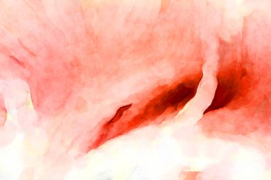 Soyut suluboya sanat eserleri. Fırça boyalı dijital resim. Renkli yaratıcı suluboya çizimi.