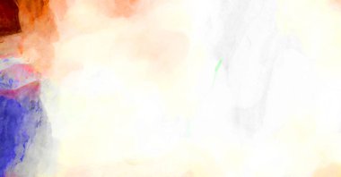 Soyut suluboya sanat eserleri. Fırça boyalı dijital resim. Renkli yaratıcı suluboya çizimi.