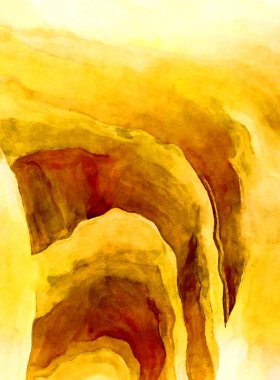 Soyut suluboya sanat eserleri. Fırça boyalı dijital resim. Renkli yaratıcı suluboya çizimi.