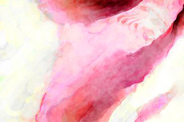 Soyut suluboya sanat eserleri. Fırça boyalı dijital resim. Renkli yaratıcı suluboya çizimi.