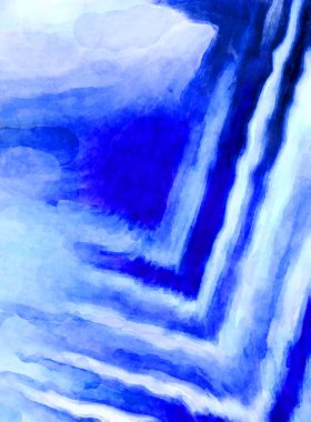 Soyut suluboya sanat eserleri. Fırça boyalı dijital resim. Renkli yaratıcı suluboya çizimi.