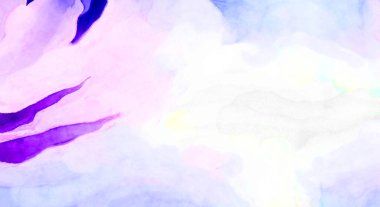 Soyut suluboya sanat eserleri. Fırça boyalı dijital resim. Renkli yaratıcı suluboya çizimi.