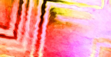 Soyut suluboya sanat eserleri. Fırça boyalı dijital resim. Renkli yaratıcı suluboya çizimi.