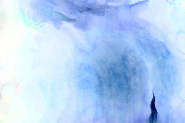 Soyut suluboya sanat eserleri. Fırça boyalı dijital resim. Renkli yaratıcı suluboya çizimi.