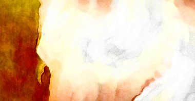 Soyut suluboya sanat eserleri. Fırça boyalı dijital resim. Renkli yaratıcı suluboya çizimi.